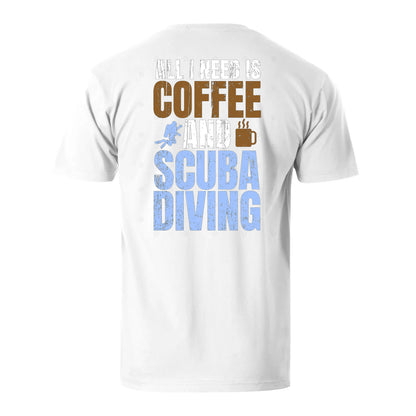 All I Need Is Coffee And Scuba Diving Men's Cotton T-shirt