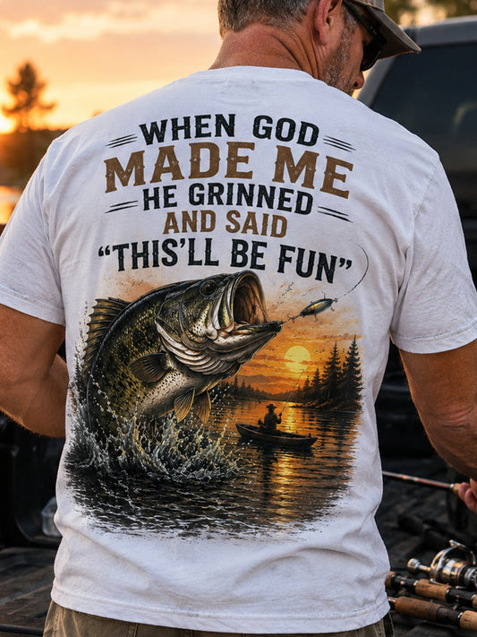 WHEN GOD MADE ME Men's T-shirt