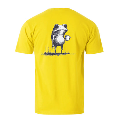 Vacation Mr. Frog drinks Men's Cotton T-shirt