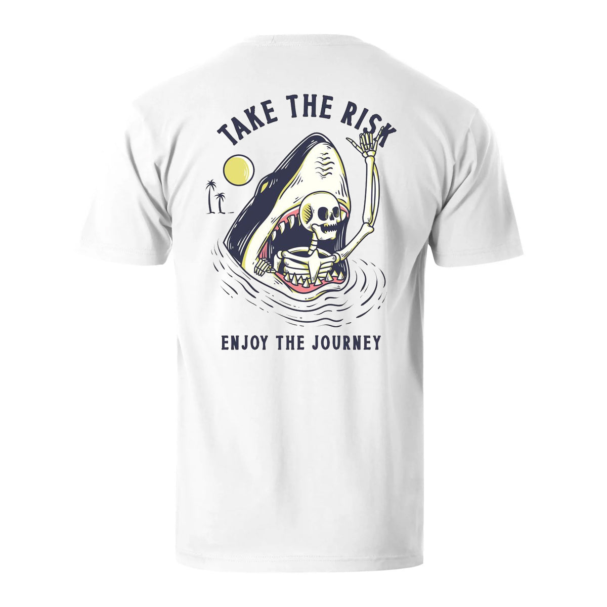 Vacation Take The Risk Enjoy The Journey Men's Cotton T-shirt