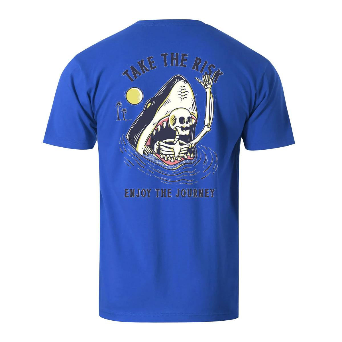 Vacation Take The Risk Enjoy The Journey Men's Cotton T-shirt