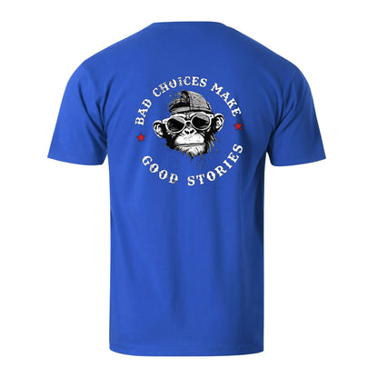 Vacation Bad Chooses Make Good Stories Gorilla Men's Cotton T-shirt