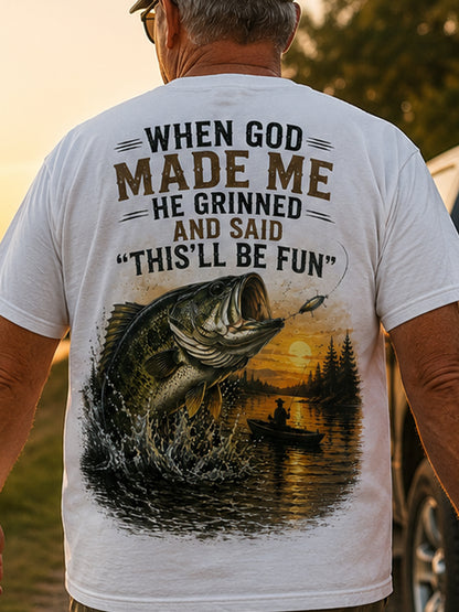 WHEN GOD MADE ME Men's T-shirt