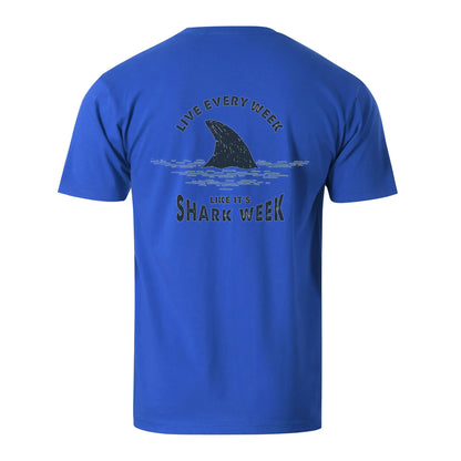 Vacation Live Every Week, Like It's Shark Week Men's Cotton T-shirt