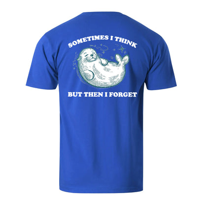 Vacation Sometimes I Think But Then I Forget Men's Cotton T-shirt