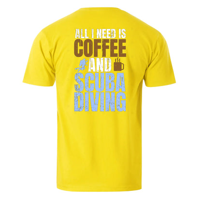 All I Need Is Coffee And Scuba Diving Men's Cotton T-shirt