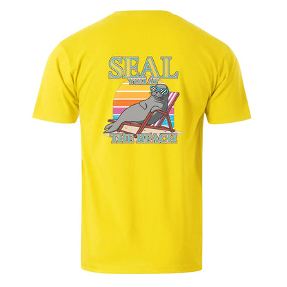 Vacation Seal You At The Beach Men's Cotton T-shirt