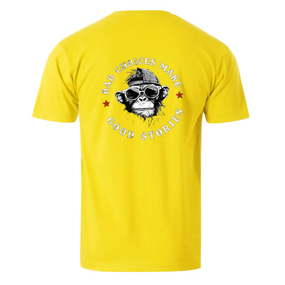 Vacation Bad Chooses Make Good Stories Gorilla Men's Cotton T-shirt