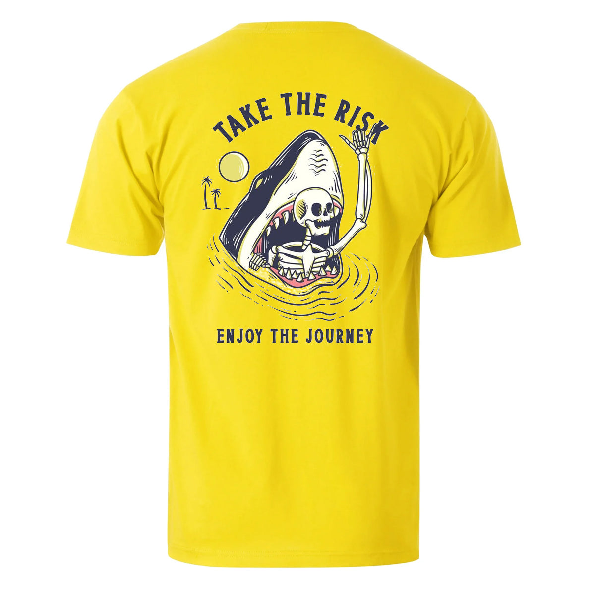 Vacation Take The Risk Enjoy The Journey Men's Cotton T-shirt