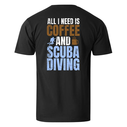 All I Need Is Coffee And Scuba Diving Men's Cotton T-shirt