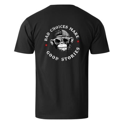 Vacation Bad Chooses Make Good Stories Gorilla Men's Cotton T-shirt