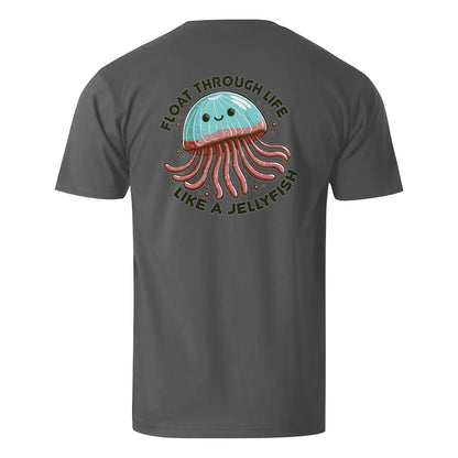 Vacation Float Through Life Like A Jellyfish Men's Cotton T-shirt