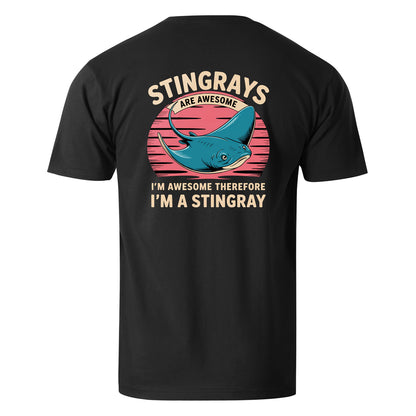 Vacation I'm Awesome Therefore Stringray Men's Cotton T-shirt