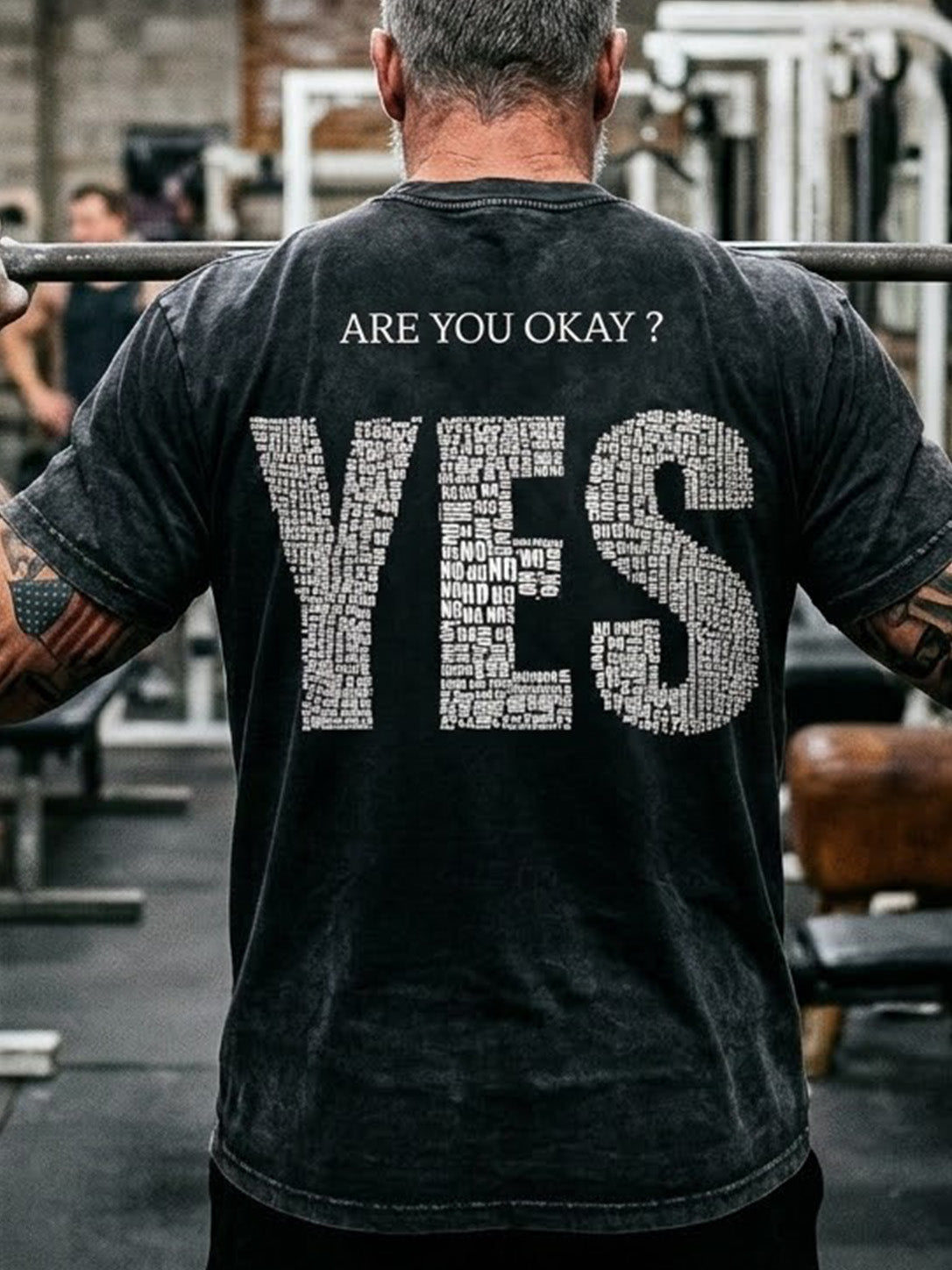 ARE YOU OKAY? Washed Gym Men's T-shirt