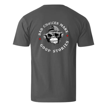 Vacation Bad Chooses Make Good Stories Gorilla Men's Cotton T-shirt