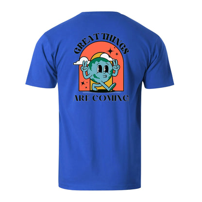 Creat Things Are Coming Men's Cotton T-shirt