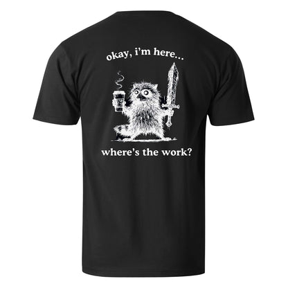 Vacation Okay, I'm Here. Where's The Work Raccoon Men's Cotton T-shirt
