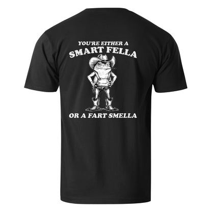 Vacation You Are Either A Smart Fella Or A Fart Smella Mr. Western Frog Men's Cotton T-shirt