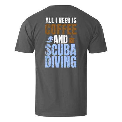 All I Need Is Coffee And Scuba Diving Men's Cotton T-shirt