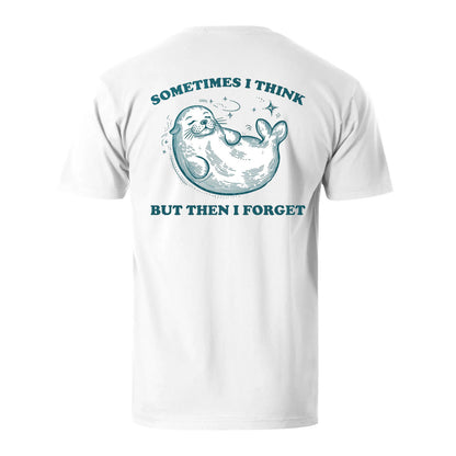 Vacation Sometimes I Think But Then I Forget Men's Cotton T-shirt