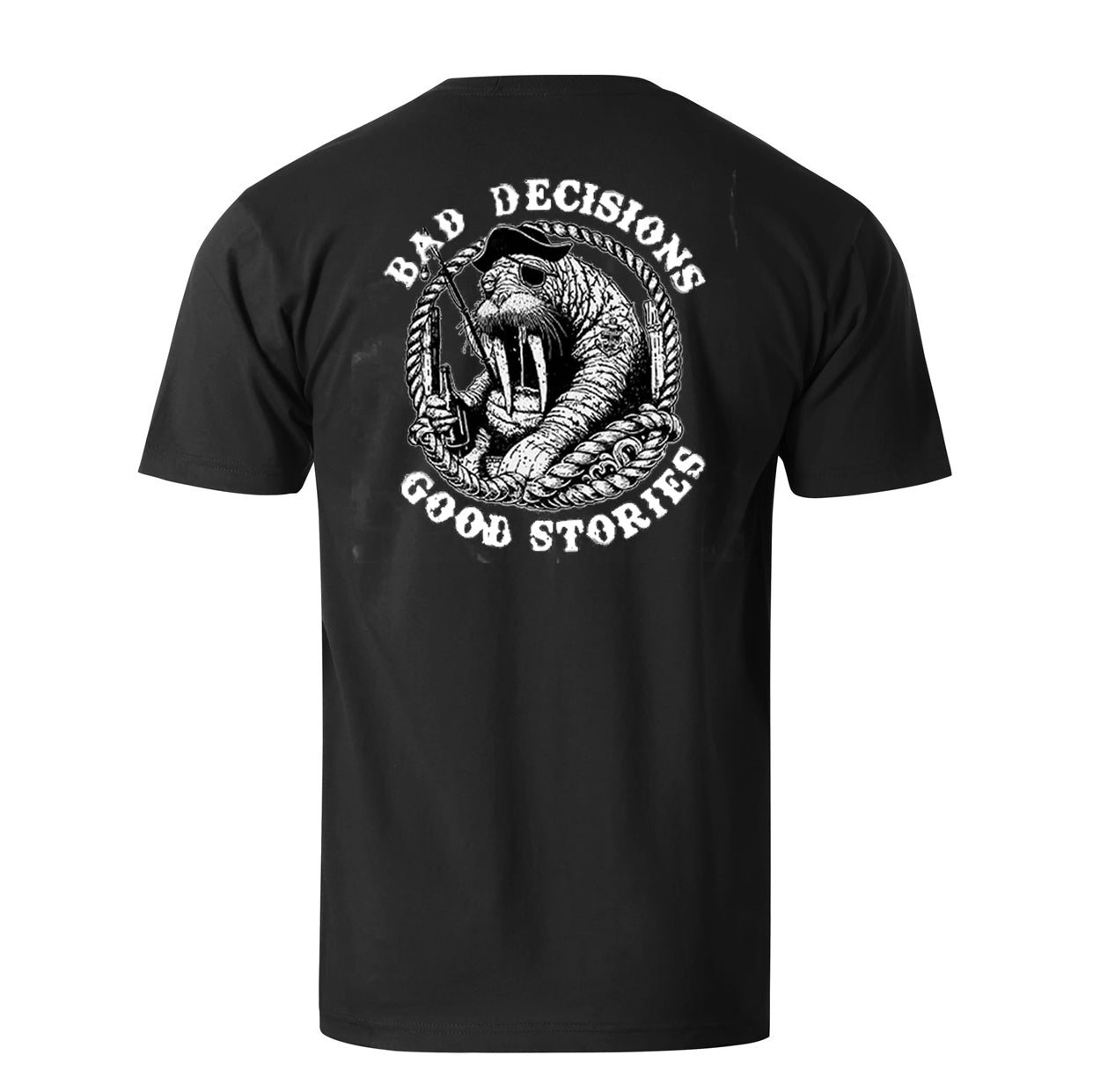 Bad Decisions Good Stories Men's Cotton T-shirt