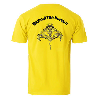 Beyond The Horizon Manta Ray Men's Cotton T-shirt
