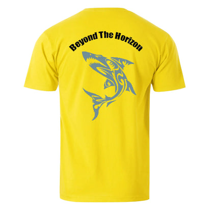 Beyond The Horizon Shark Men's Cotton T-shirt