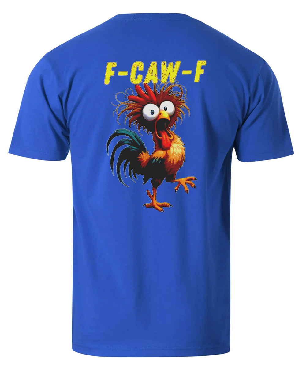 F-Caw-F Crazy Rooster Men's Cotton T-shirt