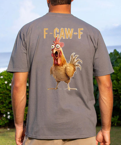 F-Caw-F Stunned Rooster Men's Cotton T-shirt