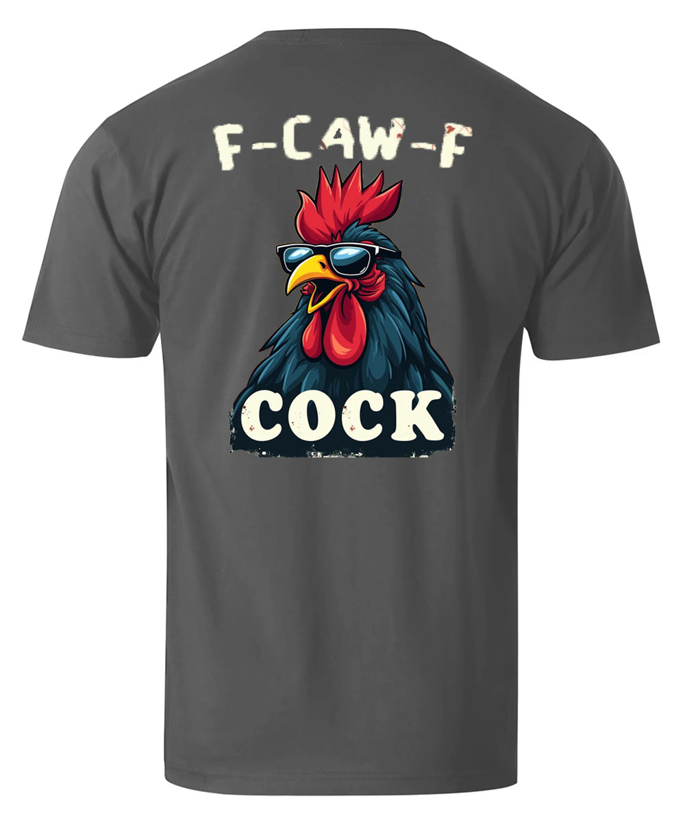 F-Caw-F Cool Rooster Men's Cotton T-shirt
