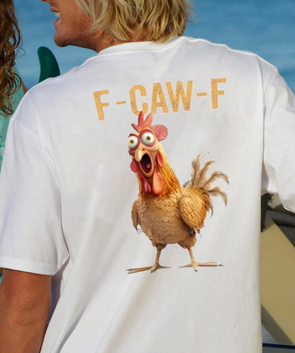 F-Caw-F Stunned Rooster Men's Cotton T-shirt