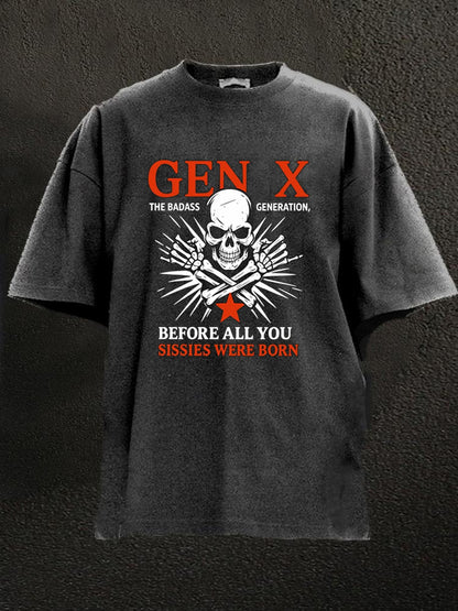 Gen X Pattern Washed Men's T-shirt