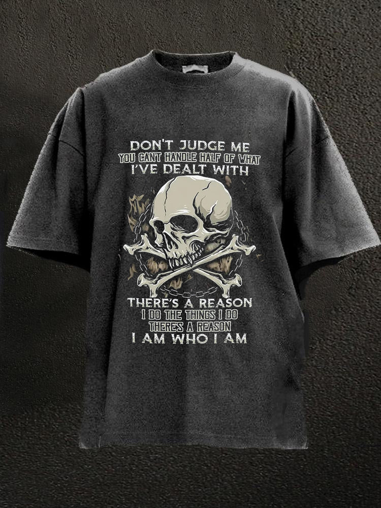 Don't Judge Me Washed Men's T-shirt