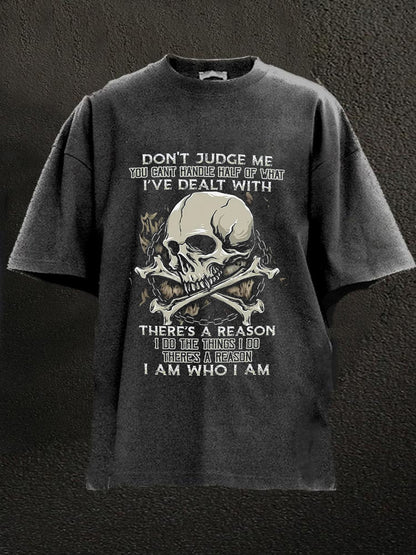 Don't Judge Me Washed Men's T-shirt