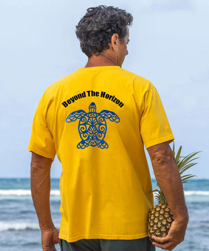 Beyond The Horizon Sea Turtles Men's Cotton T-shirt