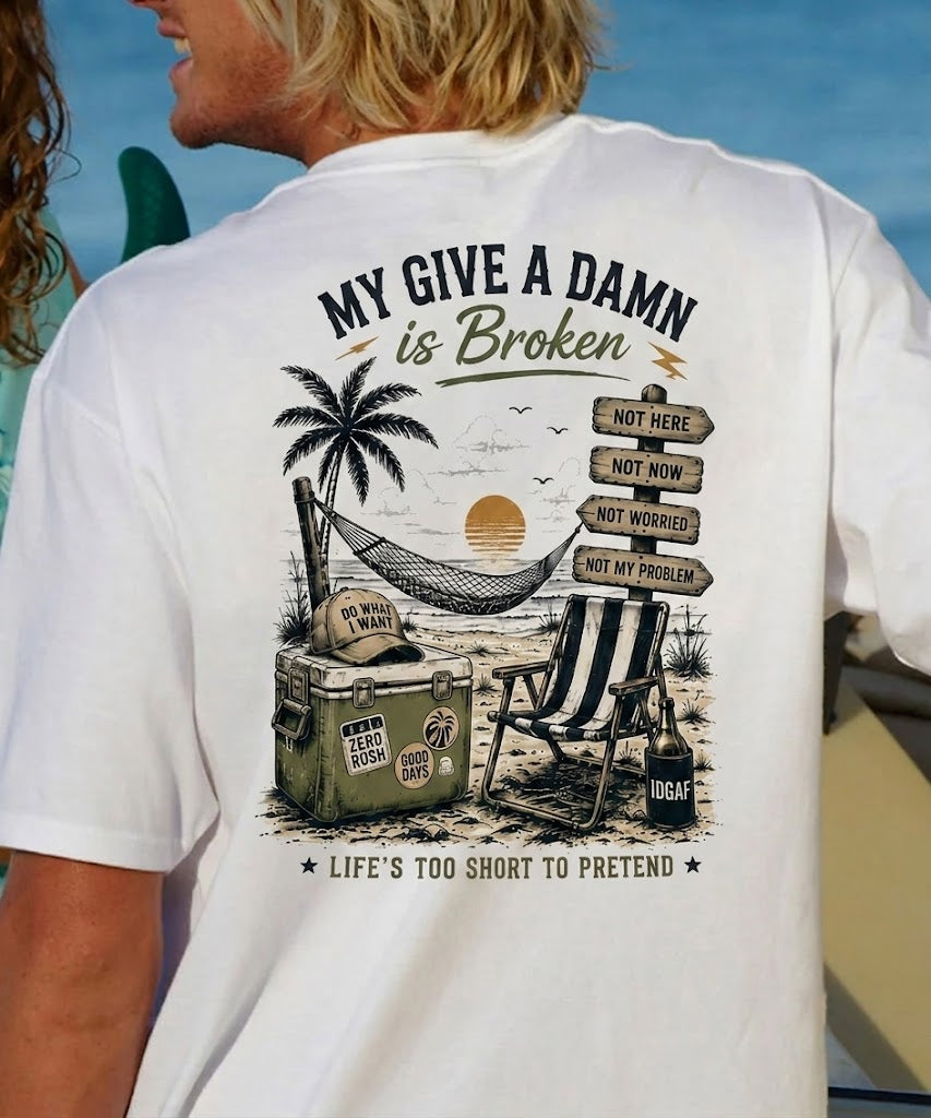 My Give A Damn Is Broken Men's T-shirt