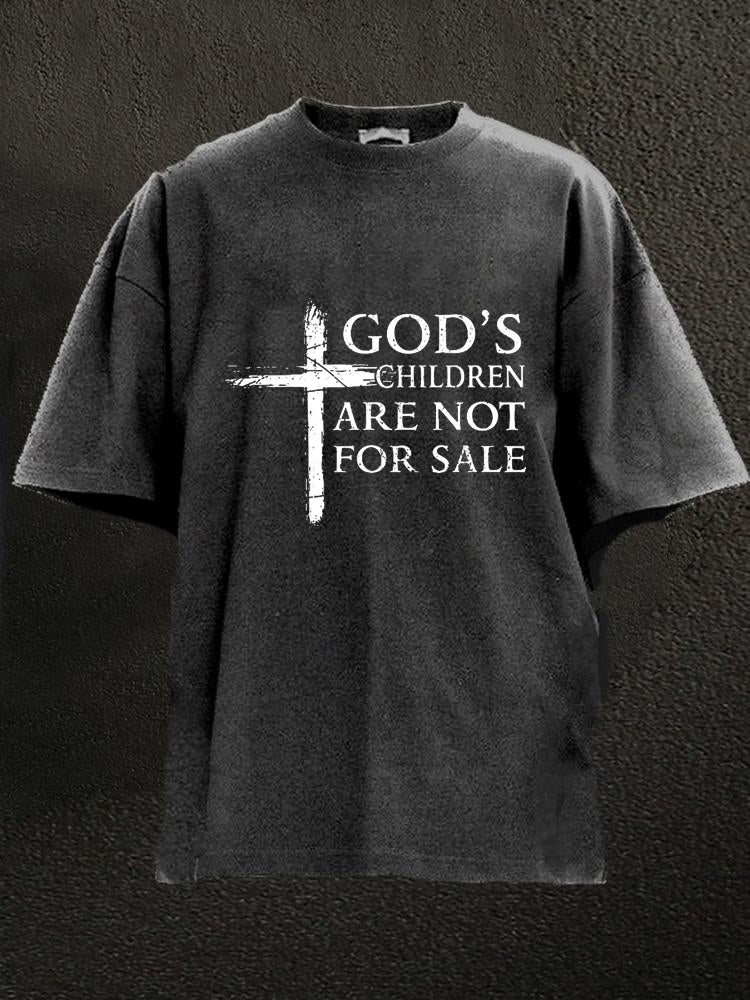God's Children Are Not For Sale Washed Men's T-shirt