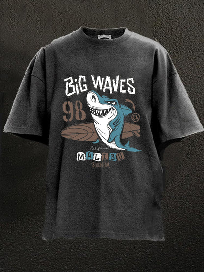 Big Shark Vacation Washed Men's T-shirt