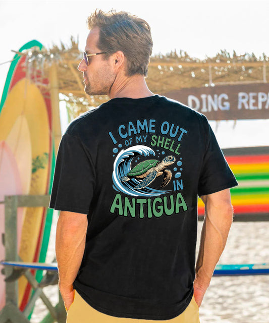 I Came Out Of My Shell In Antigua Men's Cotton T-shirt