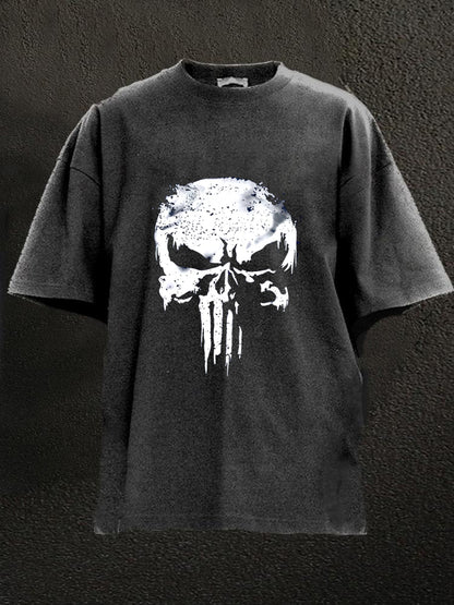 Casual Skeleton Washed Men's T-shirt