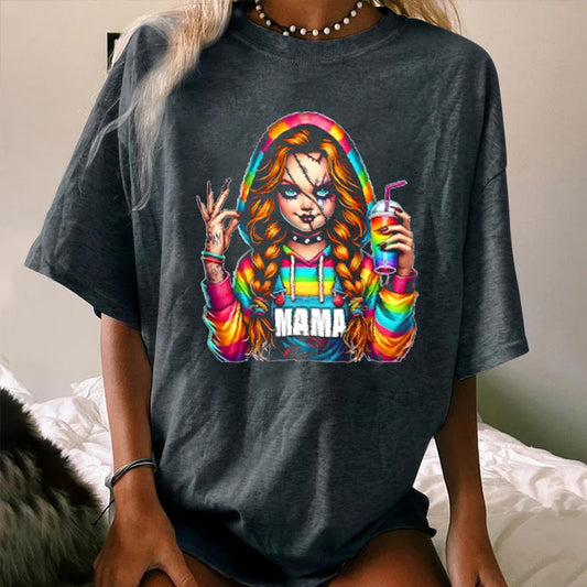 Halloween Mama Horror1 WOMEN'S T-SHIRT