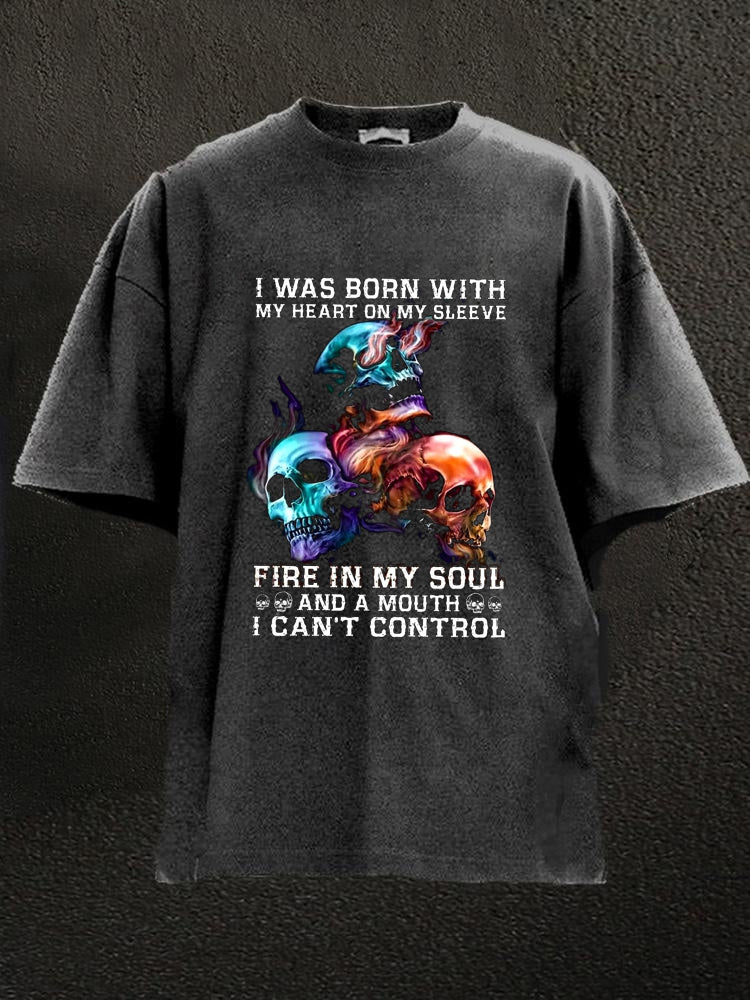 I Can't Control Washed Men's T-shirt