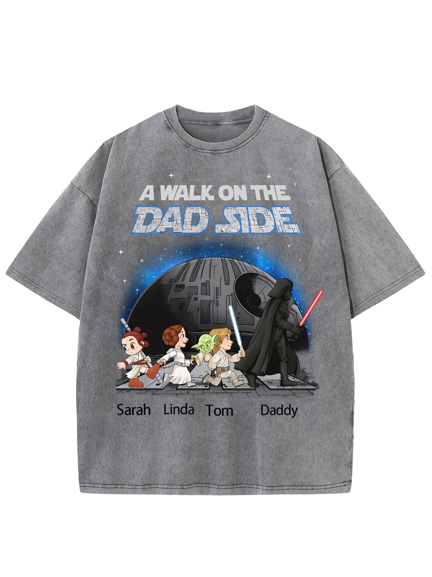 Custom Star War I'm Their Father Washed Men's T-shirt