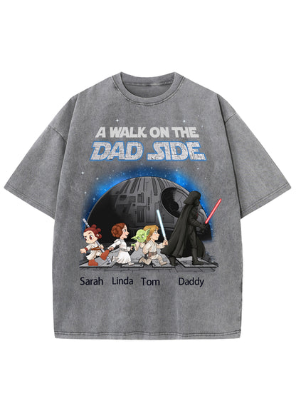 Custom Star War I'm Their Father Washed Men's T-shirt