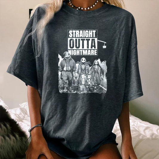 Halloween Straight Outta Nightmares WOMEN'S T-SHIRT