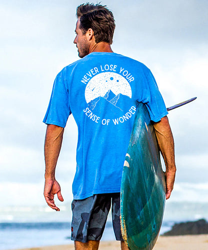 Never Lose Your Sense Of Wander Men's Cotton T-shirt