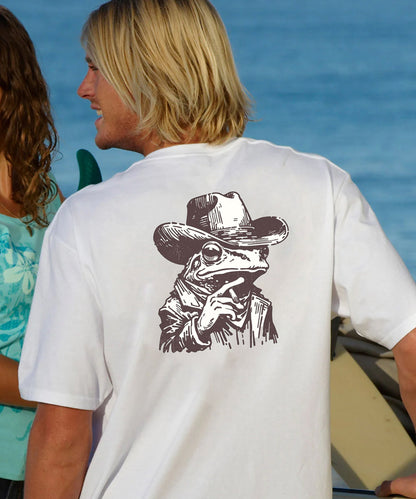 Cowboy Frog Men's Cotton T-shirt