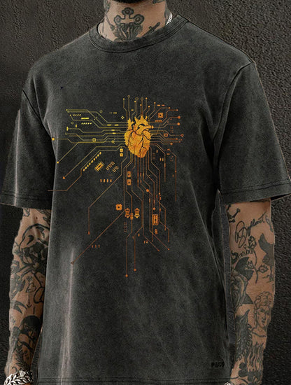 Support Life Washed Men's T-shirt