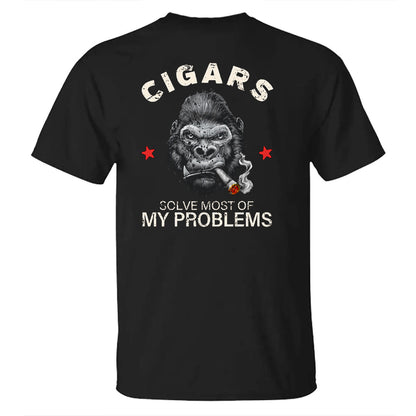 Cigars Solve Most Of My Problems Men's T-shirt