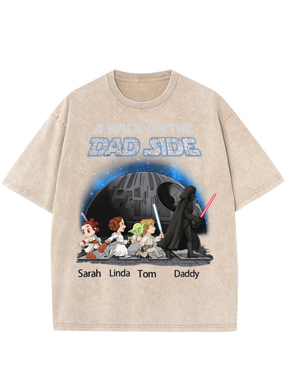 Custom Star War I'm Their Father Washed Men's T-shirt